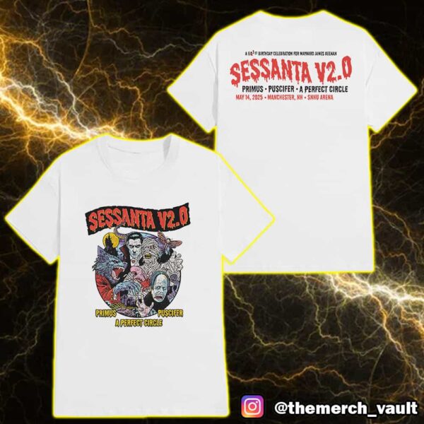 61st Birthday Celebration For Maynard James Keenan Sessanta V2.0 May 14 2025 Event Tee At Manchester NH SNHU Arena Unisex T-Shirt, Hoodie Merch