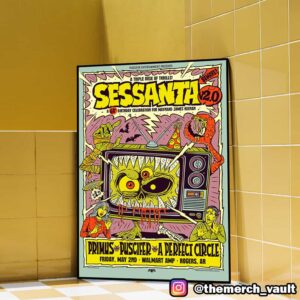 A Triple Dose Of Thrills Sessanta V2.0 A 61st Birthday Celebration For Maynard James Keenan May 2nd 2025 At Walmart AMP Rogers AR Event Poster Canvas Home Decorations