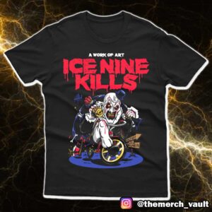 A Work Of Art Ice Nine Kills Half Way To Halloween 2025 Tricycle Of Torture Merchandise Unisex T-Shirt