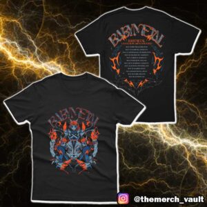 Babymetal UK Europe Arena Tour 2025 123 Thunder Tee With Tour Dates Merchandise Unisex T-Shirt