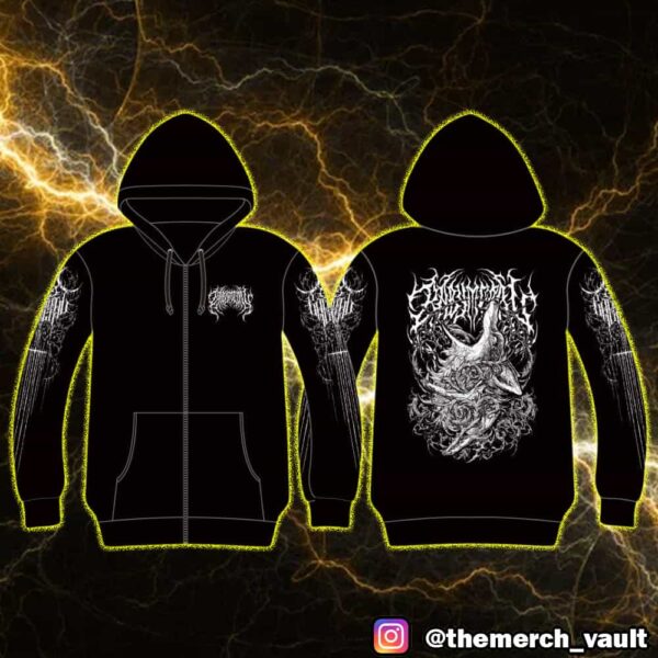 Babymetal UK Europe Arena Tour 2025 Black Rite Version All Over Print Graphic Zip Hoodie