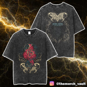 Babymetal UK Europe Arena Tour 2025 Venue Exclusive Spirit Foxes Tee Unisex Washed T-Shirt