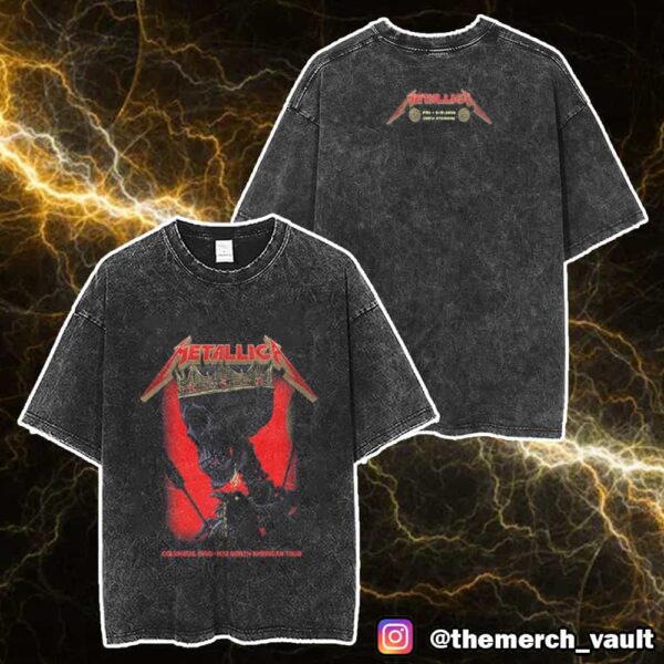 First Night In Columbus Ohio Metallica M72 Sonic Temple 2025 At Crew Stadium May 9 2025 North American Tour Unisex Washed T-Shirt