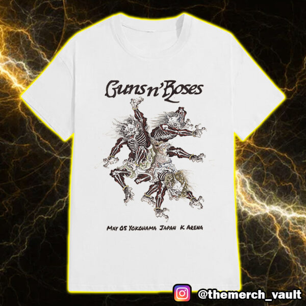 Guns N’ Roses Tour Live In Japan 2025 At K-Arena Yokohama Japan Event Tee May 5 2025 Unisex Merchandise T-Shirt