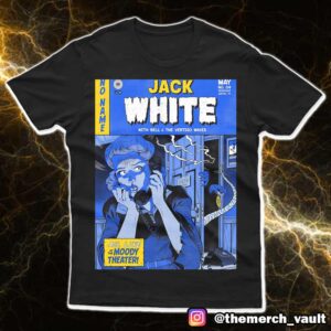 Jack White With Bell And The Vertigo Waves For ACL Live At The Moody Theater May 4 2025 Austin TX Night 1 Poster By Johnny Dombrowski Merchandise Unisex T-Shirt