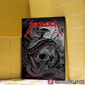Metallica M72 Nashville First Night May 1 2025 Event Poster Artwork By Maxxer242 At Nissan Stadium No Repeat Weekend North America Tour Poster Canvas Home Decorations