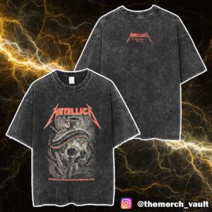 Metallica M72 Nashville First Night May 1 2025 Event Tee Artwork By Maxxer242 At Nissan Stadium No Repeat Weekend North America Tour Unisex Washed T-Shirt