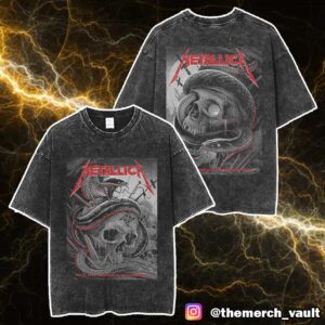 Metallica M72 Nashville Full Shows May 1-3 2025 Event Poster Artwork By Maxxer242 At Nissan Stadium No Repeat Weekend North America Tour Unisex Washed T-Shirt