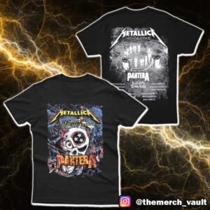 Metallica M72 Nashville North American Tour 2025 At Nissan Stadium Event Tee Art By Landon Armstrong Pantera Version With Tour Dates Print On Back Merchandise Unisex T-Shirt