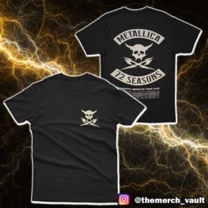 Metallica M72 North American Tour 2025 72 Season Tour Dates Print On Back Merchandise Unisex T-Shirt