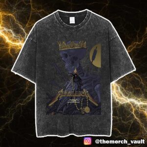 Metallica M72 Sonic Temple May 9 2025 At Historic Crew Stadium No Repeat Weekend Event Poster By Vance Kelly Unisex Washed T-Shirt