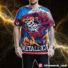 Metallica M72 Sonic Temple Exclusive Pop-Up Shop Poster By Maxx242 And Kathleen Goff For Columbus North American Tour 2025 All Over Print Graphic Tee