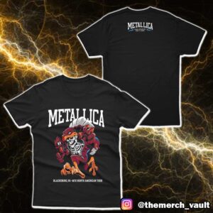 Metallica M72 Virginia Tech North American Tour May 7 2025 Pop Up Exclusive Tee At Lane Stadium Blacksburg VA Two Sided Merchandise Unisex T-Shirt