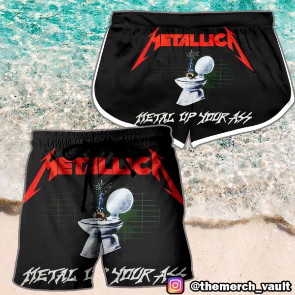 Metallica Metal Up Your Ass Album Cover Summer Collection Hawaiian Shirt And Shorts (Men And Women)