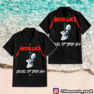 Metallica Metal Up Your Ass Album Cover Summer Collection Hawaiian Shirt And Shorts (Men And Women)