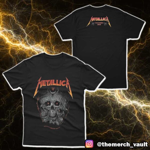 Metallica Pop-Up Tee M72 Sonic Temple Columbus North American Tour May 9 2025 Two Sided Merchandise Unisex T-Shirt
