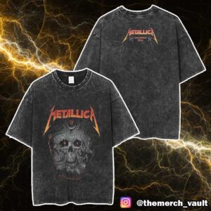 Metallica Pop-Up Tee M72 Sonic Temple Columbus North American Tour May 9 2025 Two Sided Unisex Washed T-Shirt