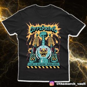 Official Concert Poster By Dozergirl The Offspring 7-8 May 2025 At Rod Laver Arena Melbourne Australia Merchandise Unisex T-Shirt