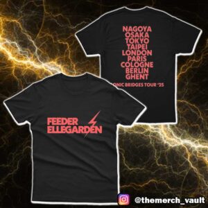 Official Feeder Ellegarden Sonic Bridges Tour 2025 Merchandise Two Sided Merchandise Unisex T-Shirt