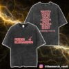 Dave Matthews Band Poster Artwork By Robert Lee Darth Panther May 4 2025 At Charlotte NC Unisex Washed T-Shirt