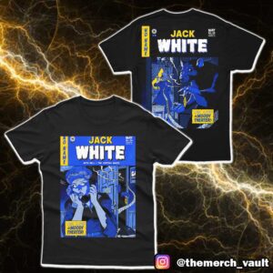 Official Jack White Posters For Both Austin Shows By Johnny Dombrowski At ACL Live Moody Theater May 4-5 2025 No Name Tour Merchandise Unisex T-Shirt