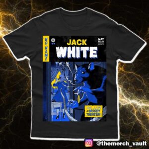 Official Jack White Posters For Night 2 Austin Shows By Johnny Dombrowski At ACL Live Moody Theater May 5 2025 No Name Tour Merchandise Unisex T-Shirt