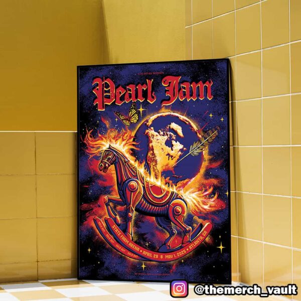 Pearl Jam Dark Matter Tour 2025 At State Farm Arena April 29 And May 1 2025 Atlanta GA By Rubysue Graphics Poster Canvas Home Decorations