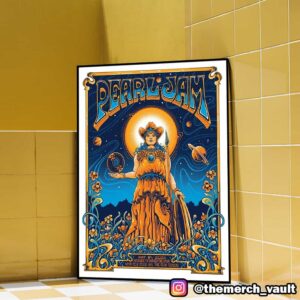 Pearl Jam Dark Matter Tour May 8 2025 At Nashville Bridgestone Arena With Teen Jesus And The Jean Teasers Event Poster Artwork By Helen Kennedy Poster Canvas Home Decorations