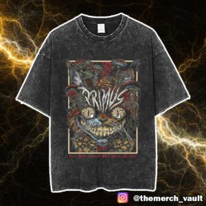 Primus May 2 2025 At Walmart AMP Rogers AR USA Limited Edition Poster Show Tonight By Rhys Cooper Unisex Washed T-Shirt