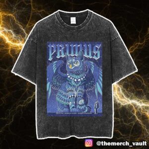 Tonight’s Poster Show By Ben Kwok For Primus At Huntsville May 4 2025 The Orion Amphitheater Unisex Washed T-Shirt